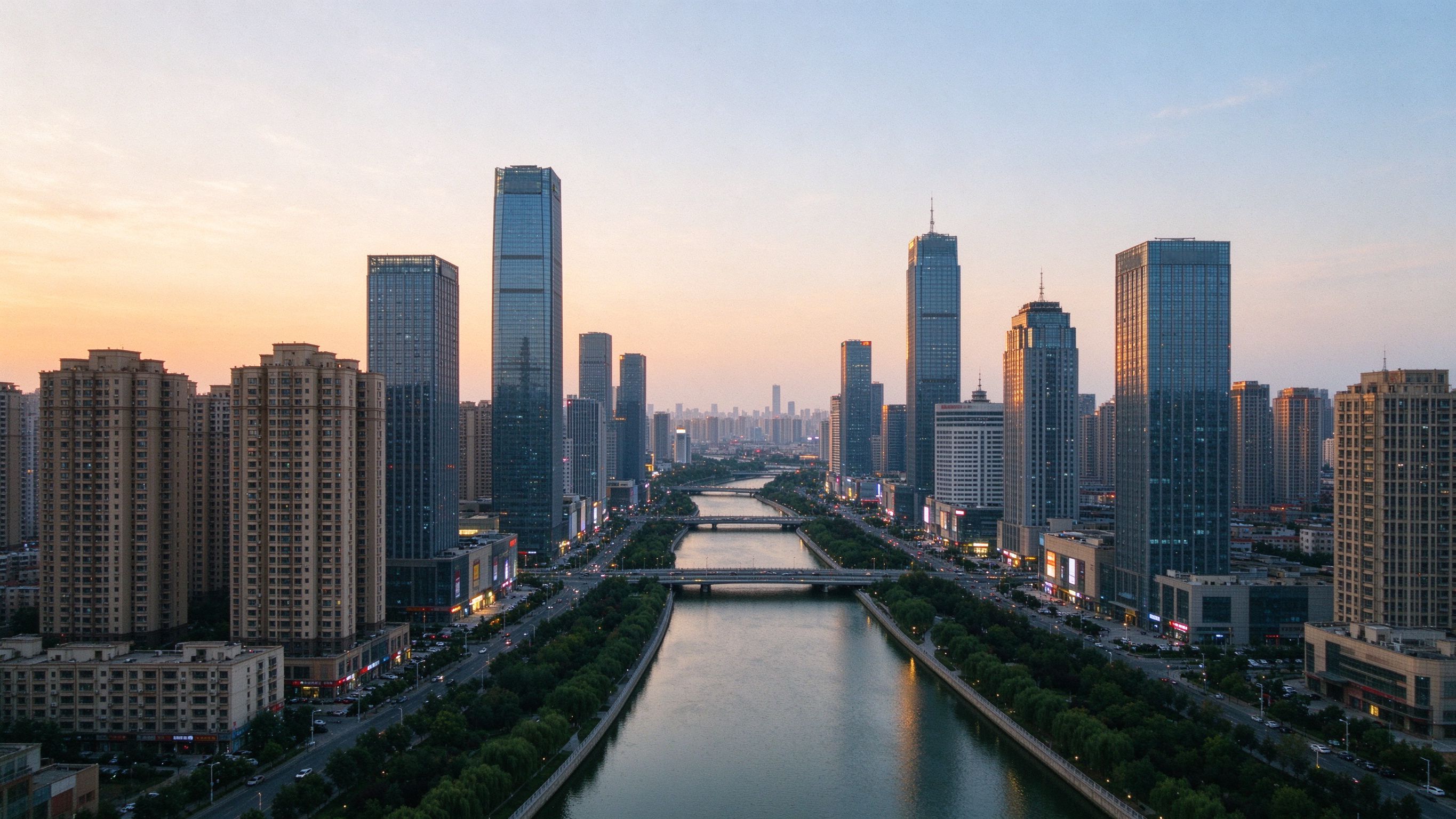 商丘城市天际线，本地服务的所在地